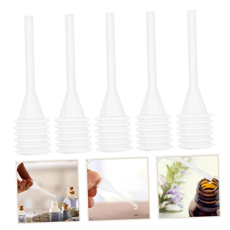 Healifty 50pcs Transparent PE Dropper Pipettes for Perfume Essential Oils and Laboratory Use - Image 4